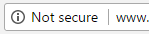 not secure chrome
