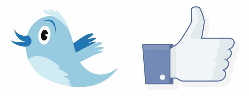 רשתות חברתיות טוויטר ופייסבוק